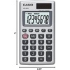 image:imageCasio HS8VA Mini 6Function Calculator  Large 8Digit LCD Display  Solar Powered with Battery Backup  Standard Function  Portable Pocket Size1 Count Pack of 2
