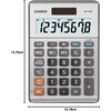 image:imageCasio MS80B Calculator  Desktop Calculator with Tax amp Currency Tools  General Purpose  Large Display  Ideal for Home Office amp Everyday MathBrush Nickel