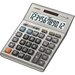 image:imageCasio DM1200BM  Business Desktop Calculator with CostSellMargin amp Tax Keys  ExtraLarge 12Digit Display Kickstand  Ideal for Office amp Finance Use SilverCalculator
