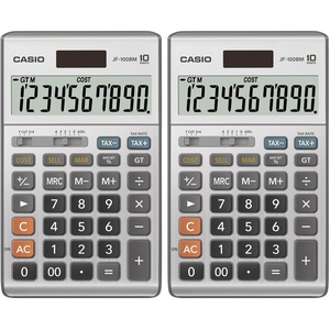 image:imageCasio Inc JF100BM Standard Function CalculatorMulticolor 4 14 x 6 781 Count Pack of 2