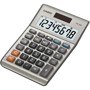 image:imageCasio MS80B Calculator  Desktop Calculator with Tax amp Currency Tools  General Purpose  Large Display  Ideal for Home Office amp Everyday MathBrush Nickel