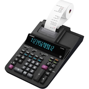 image:imageCasio DR200RBK Printing Calculator with 2Color Printing 12Digit Front Luminous Display 44 Lines Per Second Speed Professional Business Functions  Black
